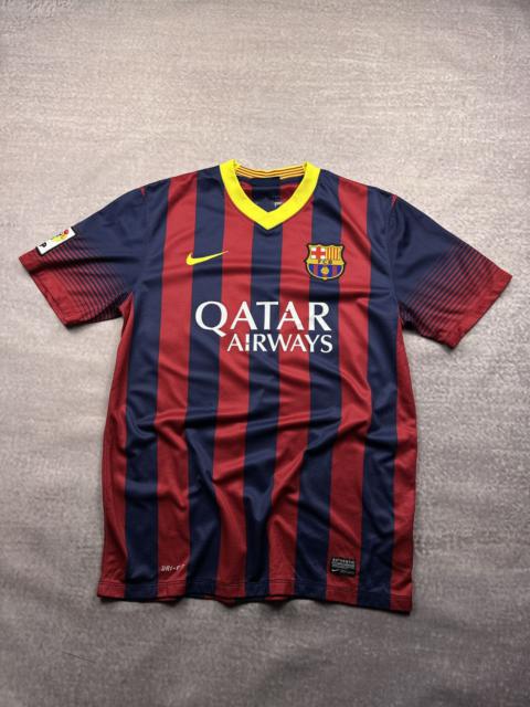 Vintage 2013-2014 FC Barcelona #10 Leven Nike Home Jersey