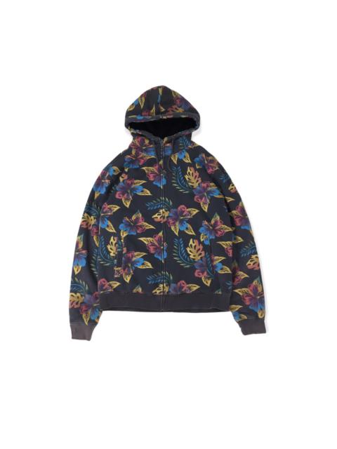 Other Designers Streetwear - Quiksilver Over Print Flower Hoodie