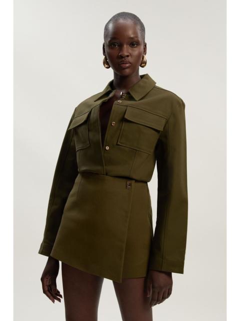 KAREN MILLEN Techno Hardware Detail Woven Jacket