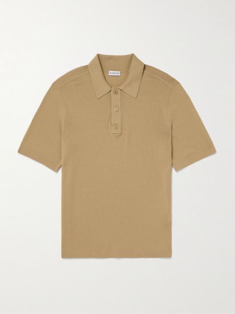 Burberry Wool Polo Shirt Sand