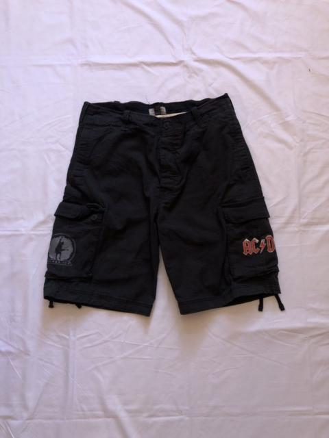 Other Designers Le Grande Bleu (L.G.B.) - Vintage LGB Style Ac/Dc Band Cargo Multipocket Shorts