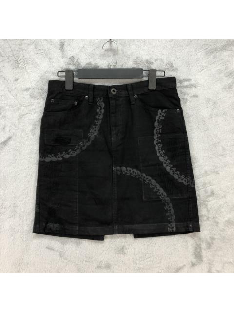 Other Designers Hysteric Glamour - RARE❗ HYSTERIC GLAMOUR CHAIN OF SKULLS DENIM SKIRT #5668-201