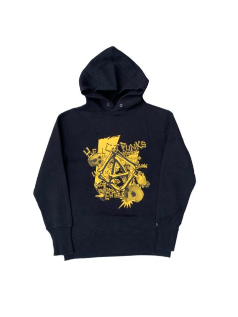 Other Designers Vintage - Hell Cats Punk Anarchy Skulls Fuck Hoodie
