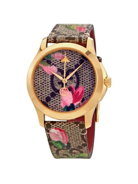 GUCCI Gucci G-Timeless Pink Blooms Print Dial Ladies Watch YA1264038