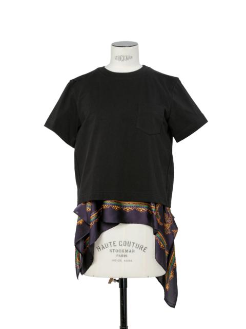 sacai Paisley Print x Cotton Jersey T-Shirt