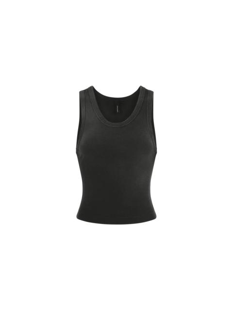 entire studios CROPPED TANK WASHED BLACK
