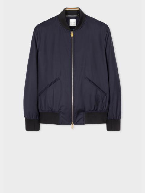 Paul Smith 'Storm System' Wool Bomber Jacket