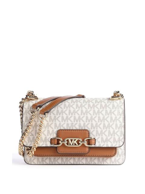 Other Designers Michael Kors Ladies Heather Extra-small Logo Crossbody Bag -  Ivory/Acorn