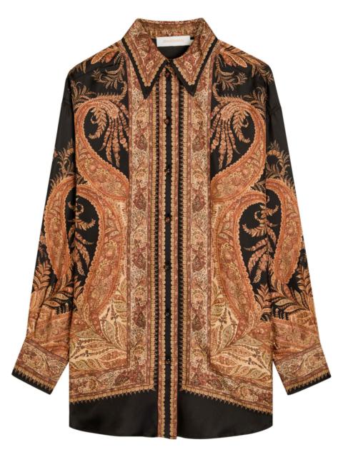 Zimmermann Zimmermann Hypnotic Relaxed Printed Silk Shirt