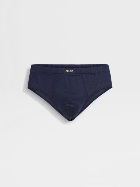ZEGNA BLUE COTTON BRIEFS