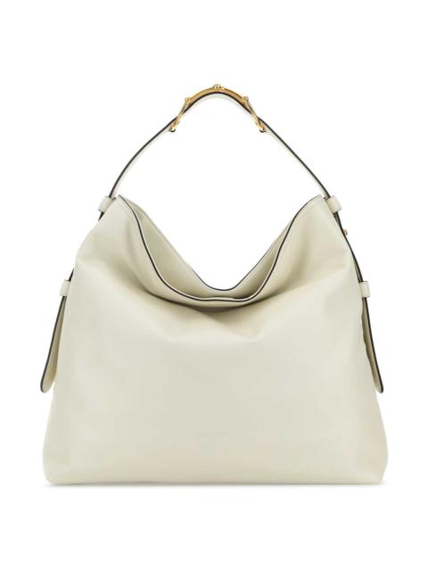 GUCCI White Leather Large Gucci Beatrix Shopping Bag