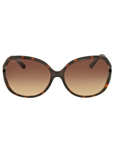 GUCCI Gucci Brown Butterfly Ladies Sunglasses GG0076S 003 60