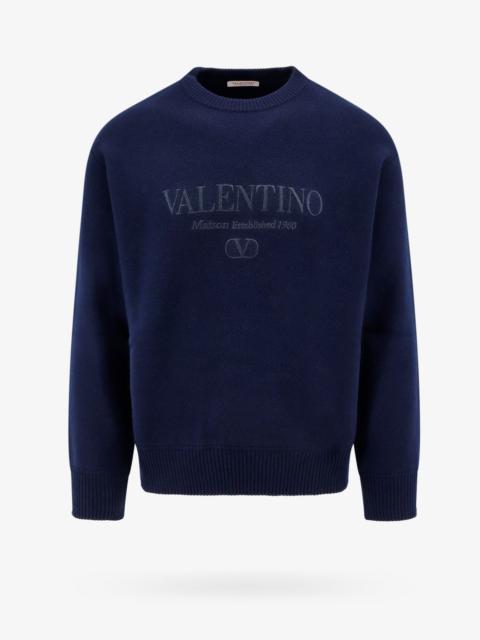 Valentino Man Sweater Man Blue Knitwear