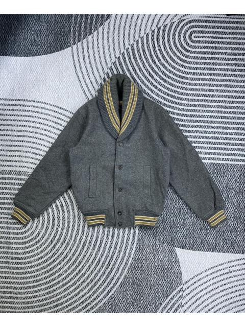 Other Designers Japanese Brand - Vintage B.M.Y Varsity Style Wool Jacket