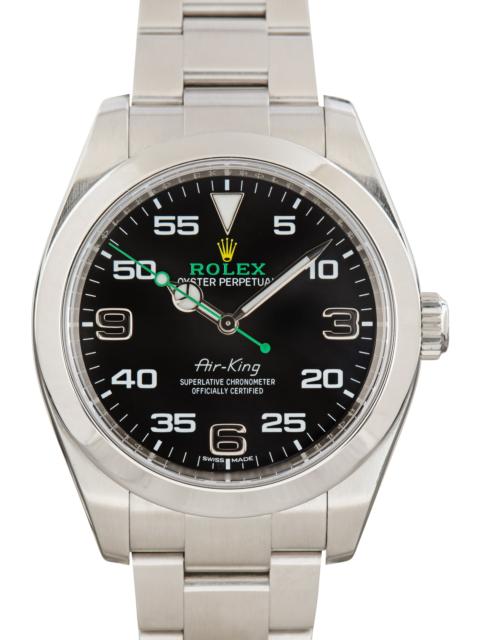 ROLEX Used Rolex Air-King Stainless Steel Ref 116900 Black Arabic Dial