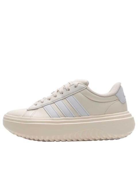 adidas (WMNS) adidas Grand Court Platform 'Cream White' JQ1078