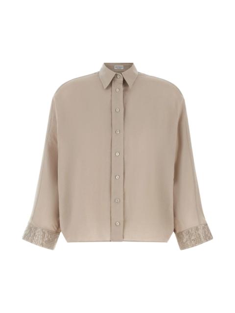 Brunello Cucinelli 'Dazzling Cascade Cuffs' shirt