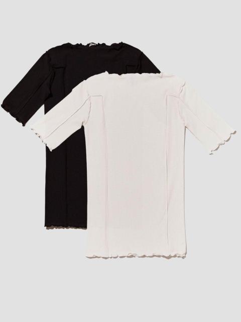 BASERANGE Pack - 2 Omato 3/4 Tee Shirt - Fine Organic Cotton Rib