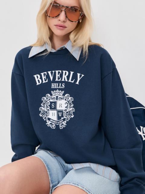 Sporty & Rich Beverly Hills Crest Sweatshirt