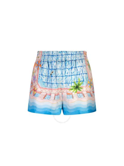 Casablanca Ladies Le Plongeon Silk Shorts