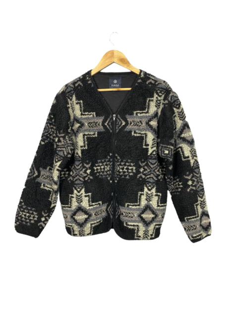 Other Designers American Native Navajo Fleece Sherpa Jacket Zipper Design