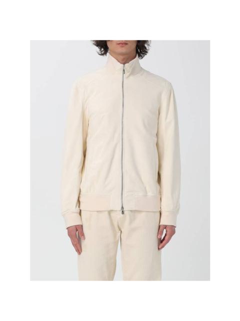 Brunello Cucinelli Brunello Cucinelli White Leather Zip Jacket