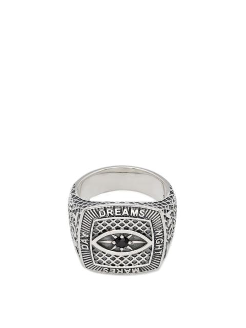 TOM WOOD Champion Ring Black Eye 925 Sterling