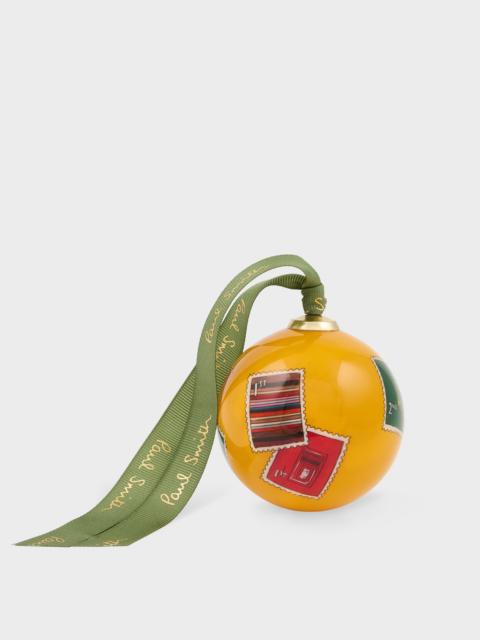 Paul Smith Hand-Painted 'Stamps' Glass Bauble
