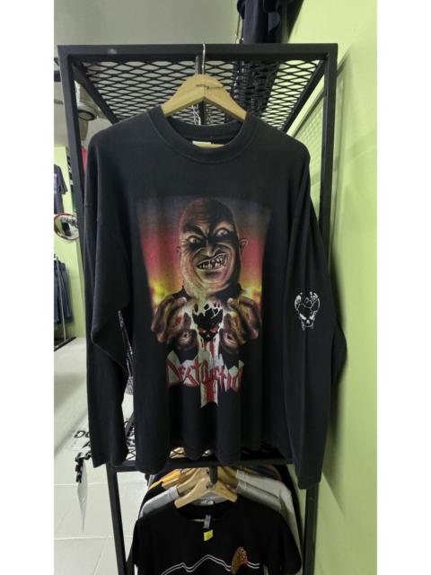 Other Designers Band Tees - Vintage 1999 destruction trash metal band longsleeve t shirt