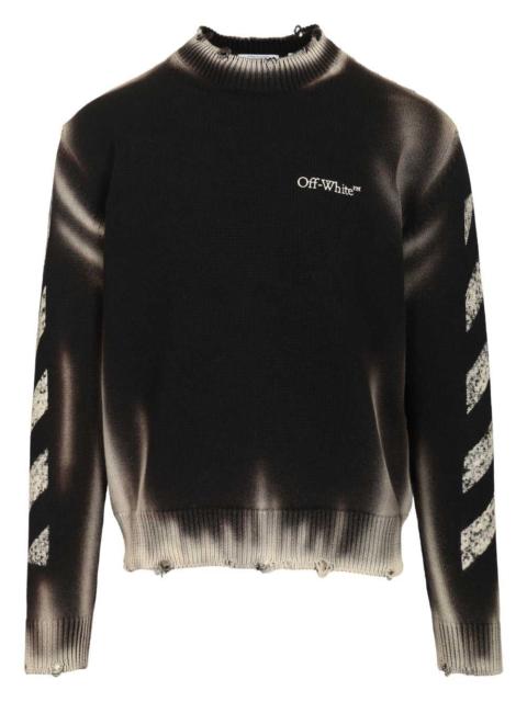 Off-White Off-White Men "Diag Arr Corrosion" Sweater