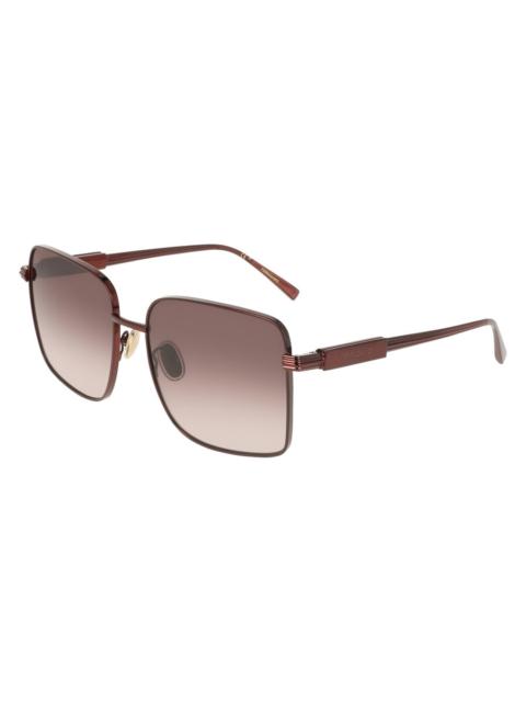 FERRAGAMO Ferragamo Burgundy Gradient Square Ladies Sunglasses SF330S 606 57