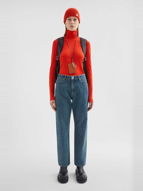 Jil Sander Lightweight Wool Blend High-Neck T-Shirt