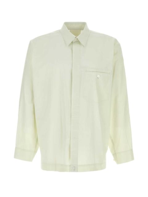 ISSEY MIYAKE Homme Plisse' Issey Miyake Men Light Green Cotton Shirt