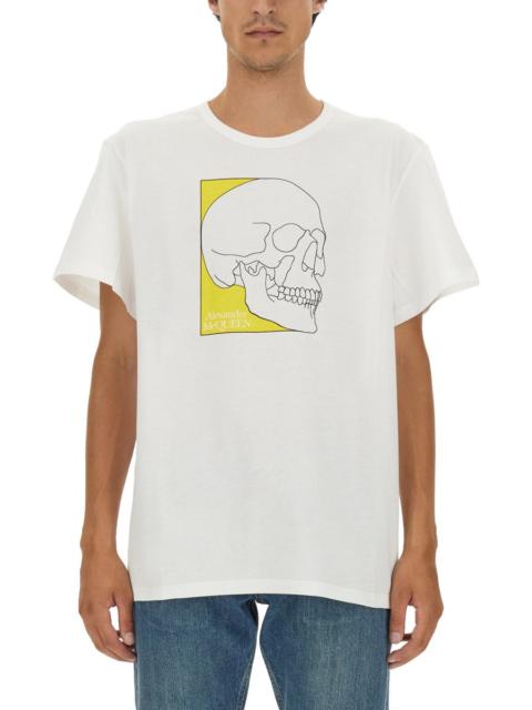 Alexander McQueen Alexander Mcqueen Men Skull Print T-Shirt