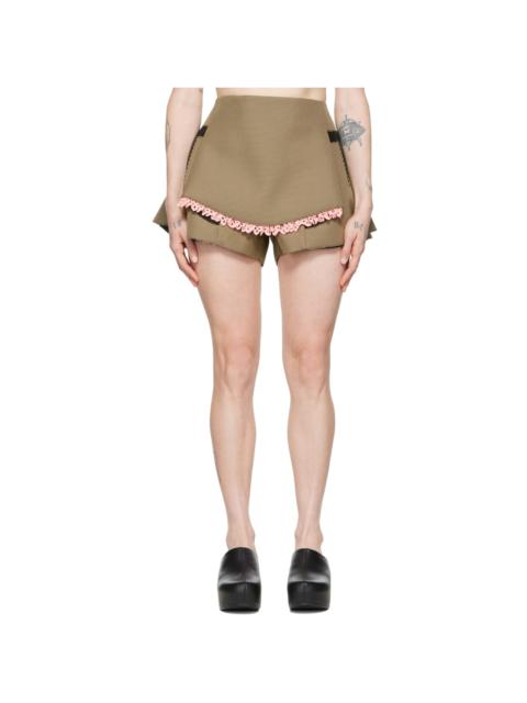 Givenchy Brown Polyester Shorts