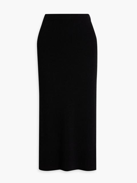 Loulou de Saison Aalis bouclé-knit midi skirt