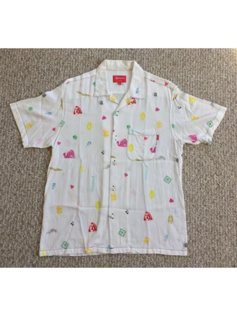 S/S 2019 Supreme Deep Space Rayon Shirt size small