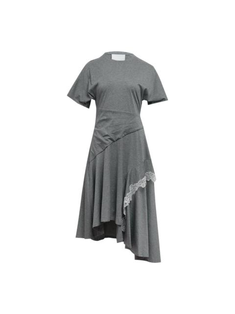 3.1 Phillip Lim Draped T-Shirt Dress With Lace Trim