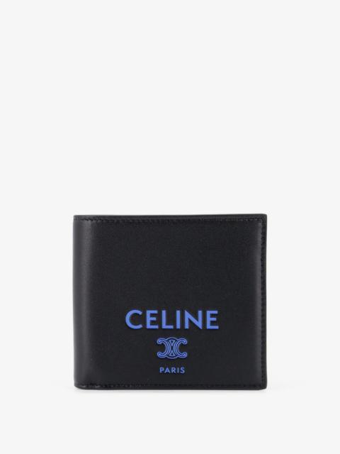CELINE Celine Leather Bi-Fold Wallet Black