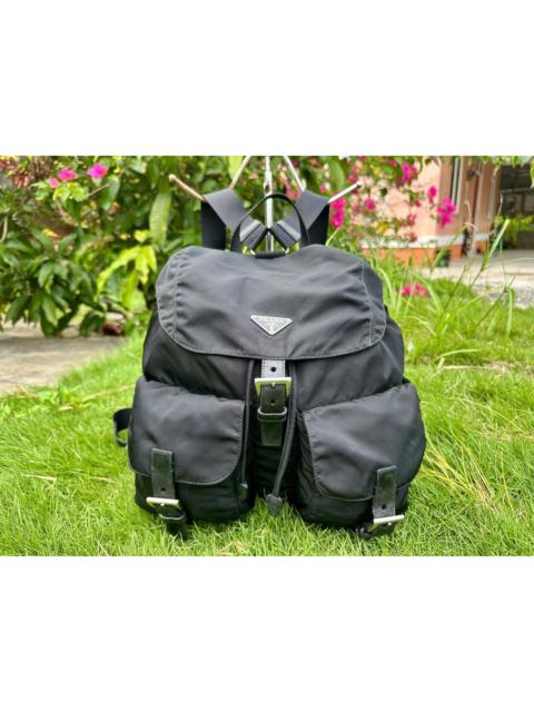 Prada Authentic Prada Tessuto Nylon Dawstring Backpack