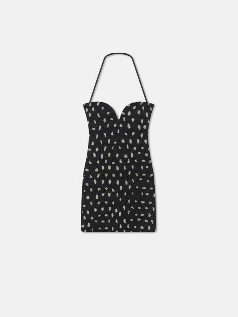 Nanushka Seersucker Tech Chiffon Mini Dress