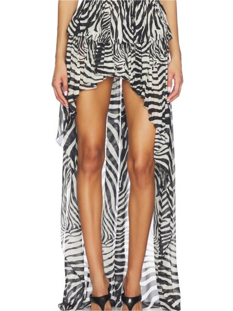 Blumarine Print Chiffon Skirt