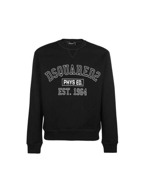 DSQUARED2 Logo Detail Cotton Sweatshirt