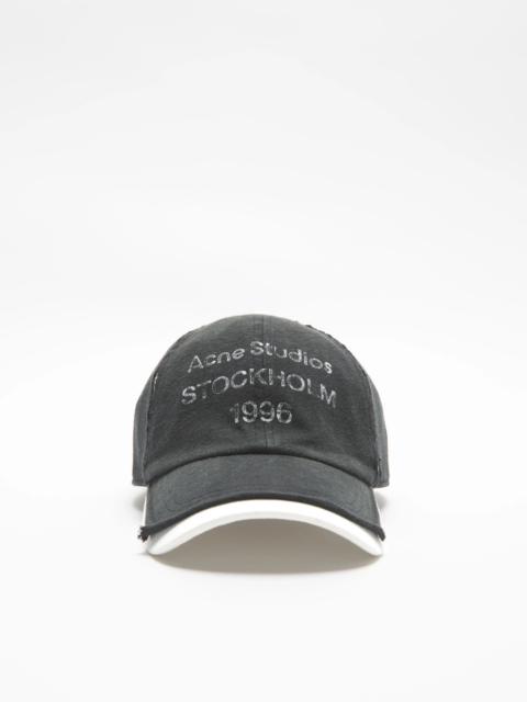 Acne Studios Logo stamp cap - Black