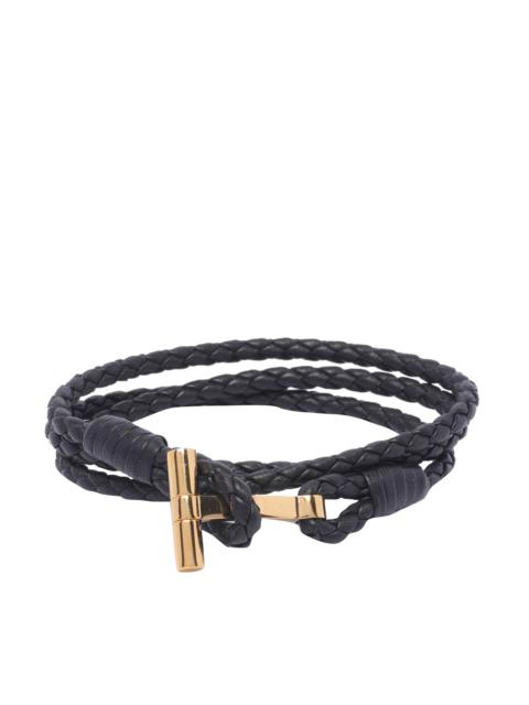 Tom Ford Men Leather T Bracelet
