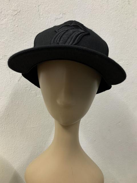 Other Designers New Era The Rolling Stone Black On Black Full Cap