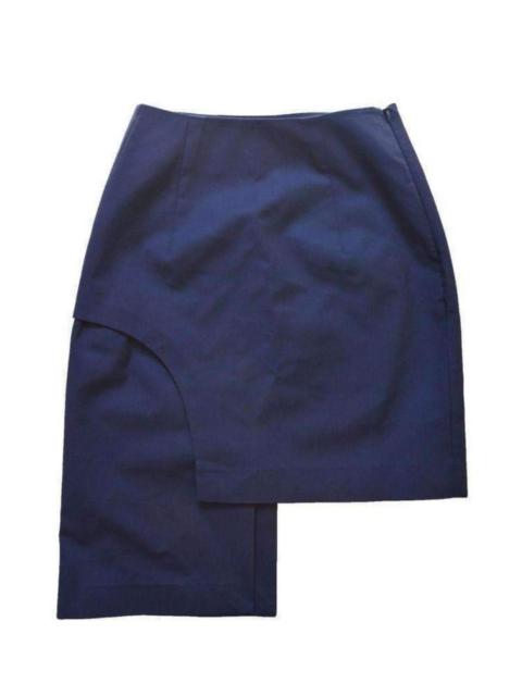 JACQUEMUS Side Asymmetric Side Striped Skirt