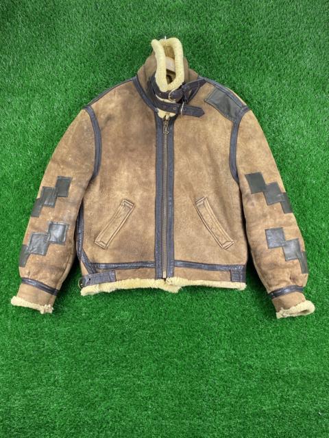 Schott Vintage Schott Bros B3 Sheep Skin Leather Jacket Repaired