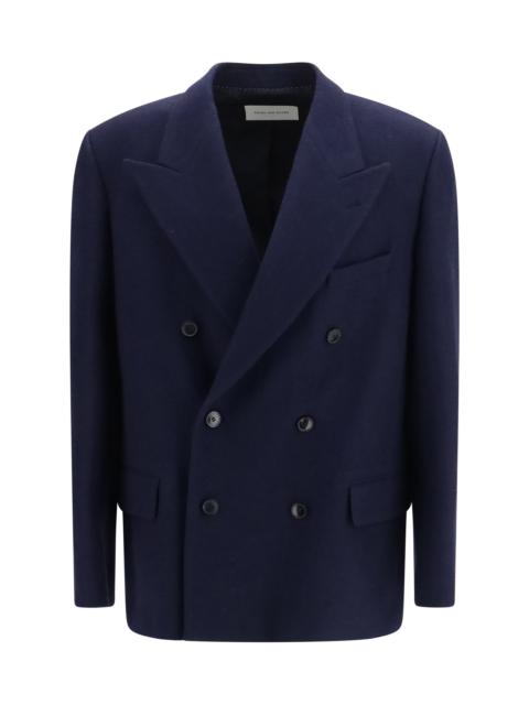 Dries Van Noten Dries Van Noten Bosier Wool Blazer Navy