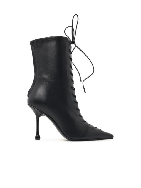 JIMMY CHOO Jimmy Choo 'Scarlett 95' Black Nappa Leather Ankle Boots Women